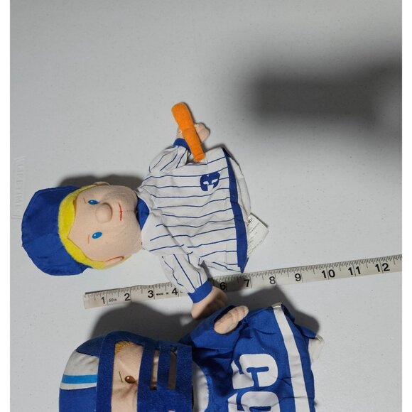 Lillian Vernon Hand Puppets Football Baseball Player 8 Inch Toy Pretend Play - Picture 6 of 6
